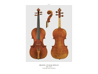plakát P. O. Špidlen-housle 1996, model Stradivari 