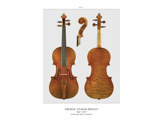 plakát P. O. Špidlen-housle 1991, model Stradivari 